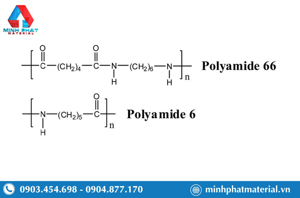 So sánh cấu trúc hóa học nhựa PA6 và nhựa PA66