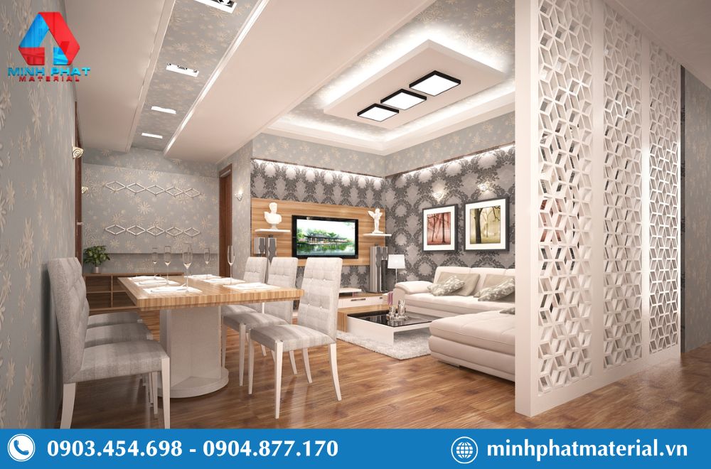 Tấm nhựa PVC có nhiều ứng dụng trong thiết kế thi công nội thất